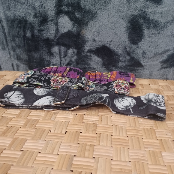 Halloween set of 3 L-XL Dog/Animal Collar Handmade - Picture 6 of 7